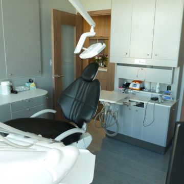 Dental chair in the dental office